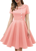 1950s Vintage Audrey Hepburn Style Cocktail Swing Dress (Style 63HP)