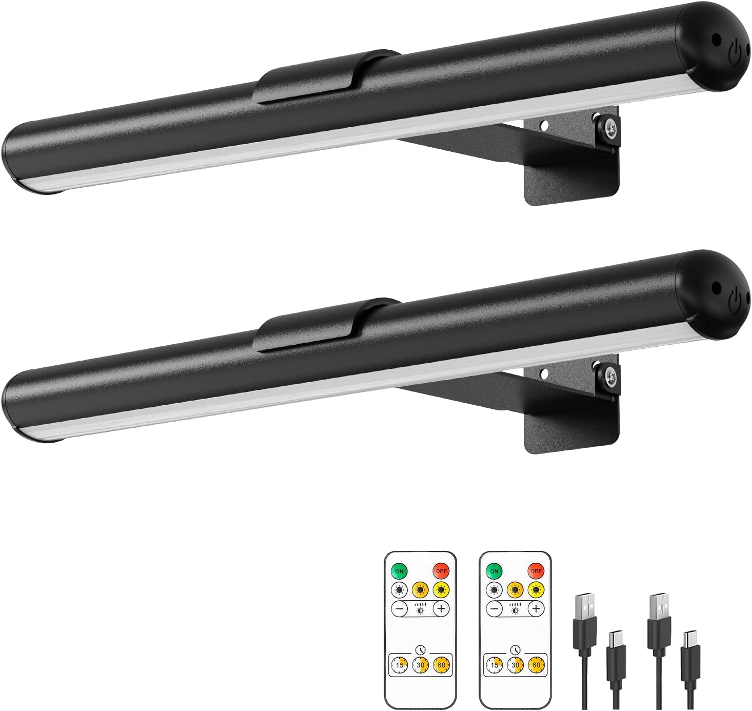Wireless Picture Light with Adjustable Brightness for Art Display