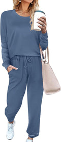 Aloodor Sweatsuit for Women 2 Piece Crewneck Set - Everyday Comfort