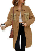 Fuzzy Fleece Teddy Coat for Women - Warm Oversized Lapel Jacket