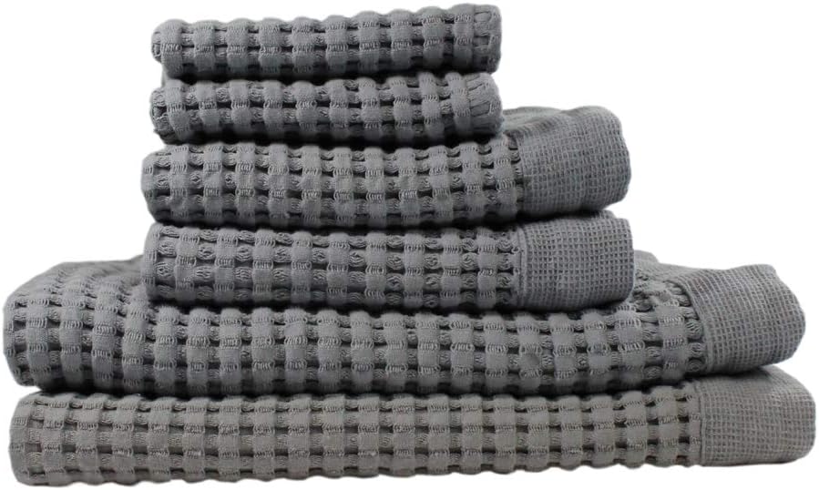 GILDEN TREE Waffle Towel Set Quick Dry Thin for Modern Homes