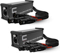 Pair of 4 Channel XLR to Ethercon Cat6 Adapter - Compact 4-Channel