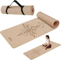 HAHE Yoga Mat Thick 8mm Non Slip POE Mat - Extra Cushion for Joints