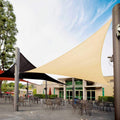 27ft x 27ft x 27ft Beige Triangle Sun Shade Sail - Tight Fit, UPF50