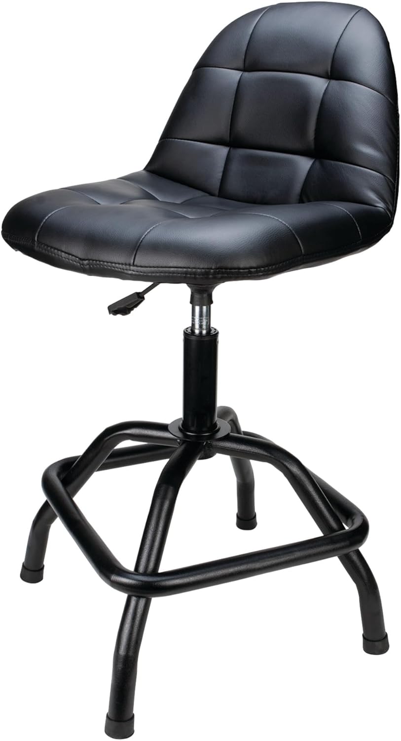 Pneumatic High Back Adjustable Swivel Bar Stool for Comfort