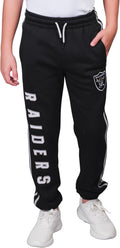 NFL Boys Super Soft Striped Jogger Sweatpants - Slim Fit