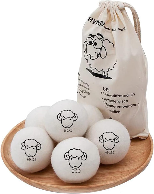 Organic Wool Dryer Balls - Eco-Friendly Fabric Softener
