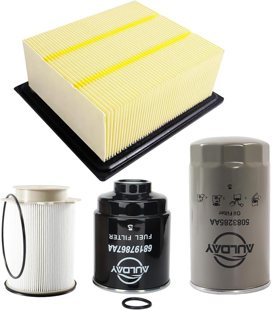 Fuel Filter Water Separator & Oil Filter Set for Dodge Ram 6.7L