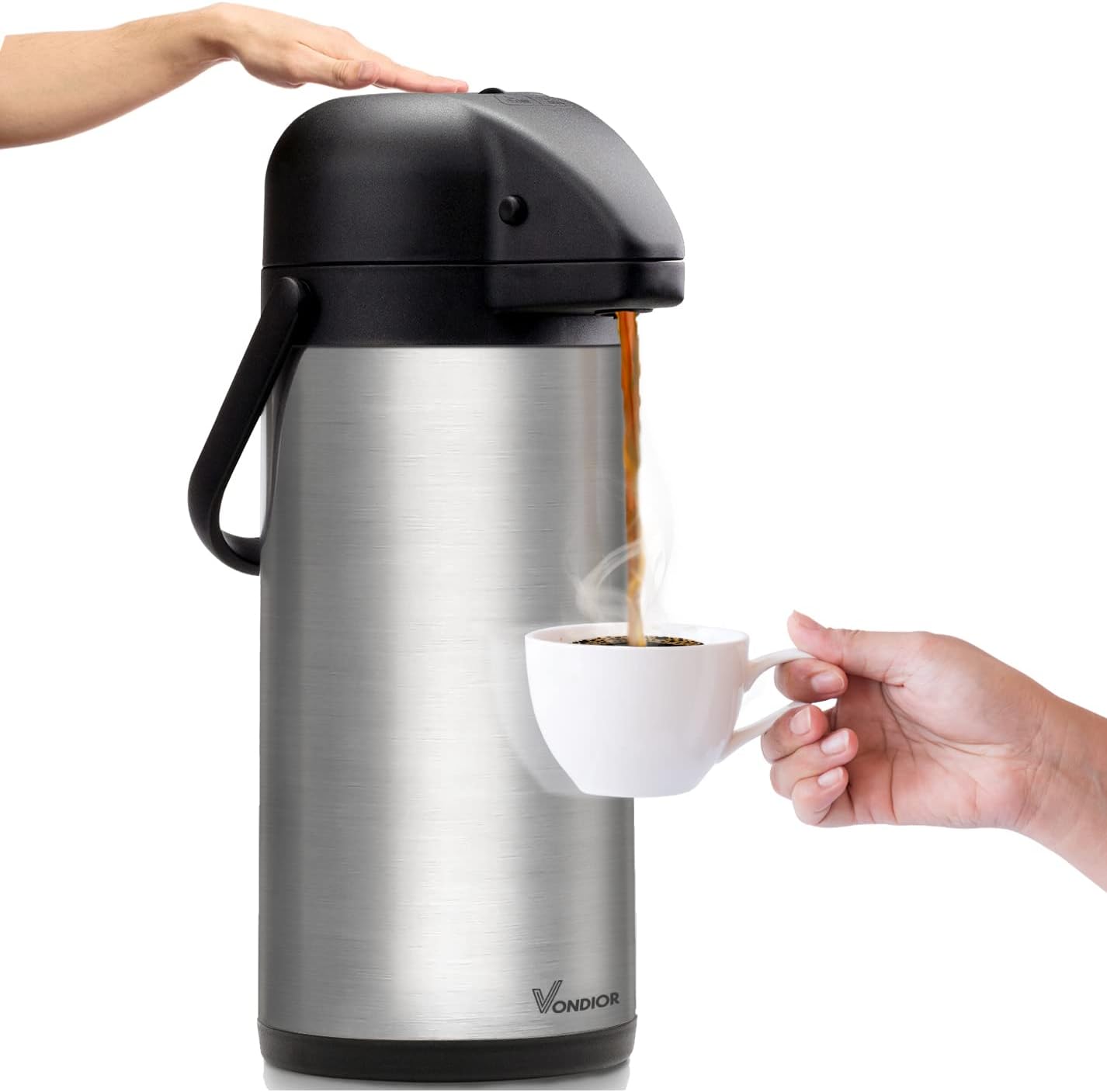 85 oz Insulated Stainless Steel Coffee Carafe for Hot/Cold Beverages