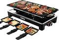 CUSIMAX Raclette Grill Electric 2 in 1 Table Grill - Portable Indoor