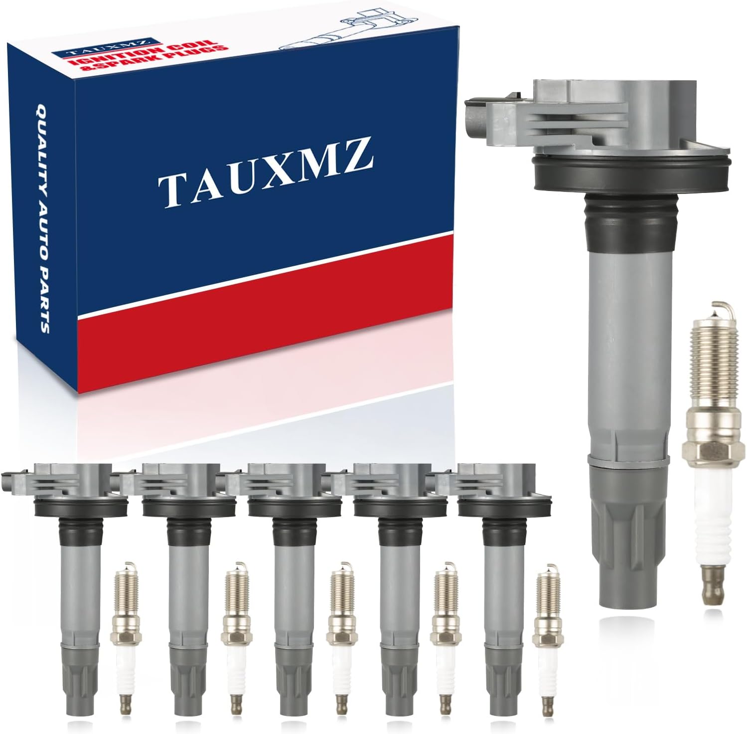 Ignition Coil Pack & Spark Plugs Set for Ford Edge Fusion Taurus
