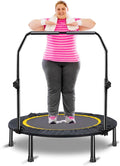 CLORIS 40in Folding Trampoline Rebounder - Compact Fitness Rebounder