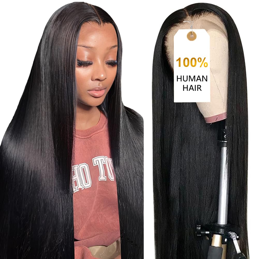 250 Density 32 Inch Lace Front Wigs for Black Women Natural Hair