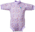 Happy Nappy Wetsuit with Swim Diaper (Lilac Spring, 12-24 Months)