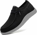 Men Extra Wide Shoes 4E-5E Wide Toe Box Slip-Ons - Comfortable Arch