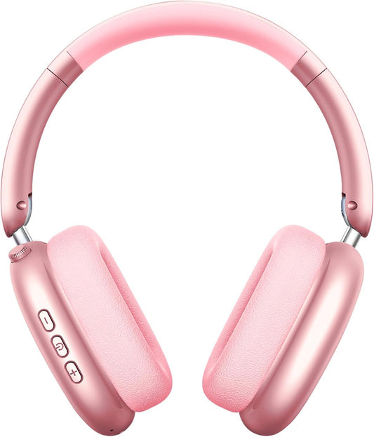 Wireless Noise-Canceling Headphones - Hi-Res Audio, 48H Playtime, Foldable - Pink