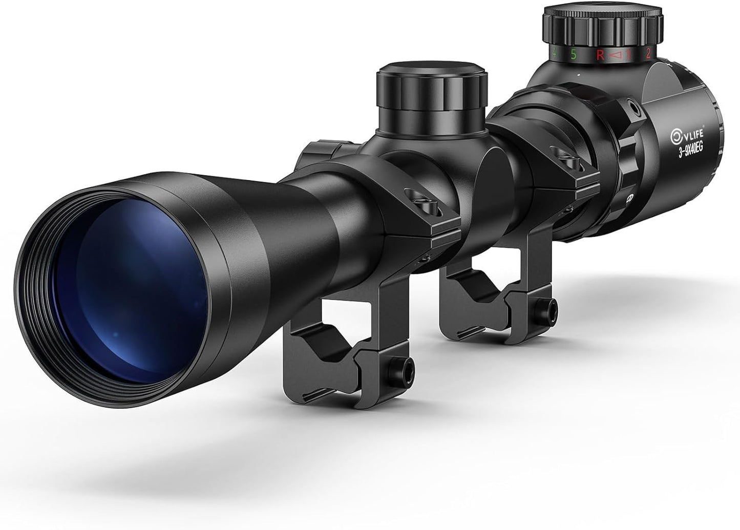 CVLIFE 3-9x40 Rifle Scope with Red & Green Illumination