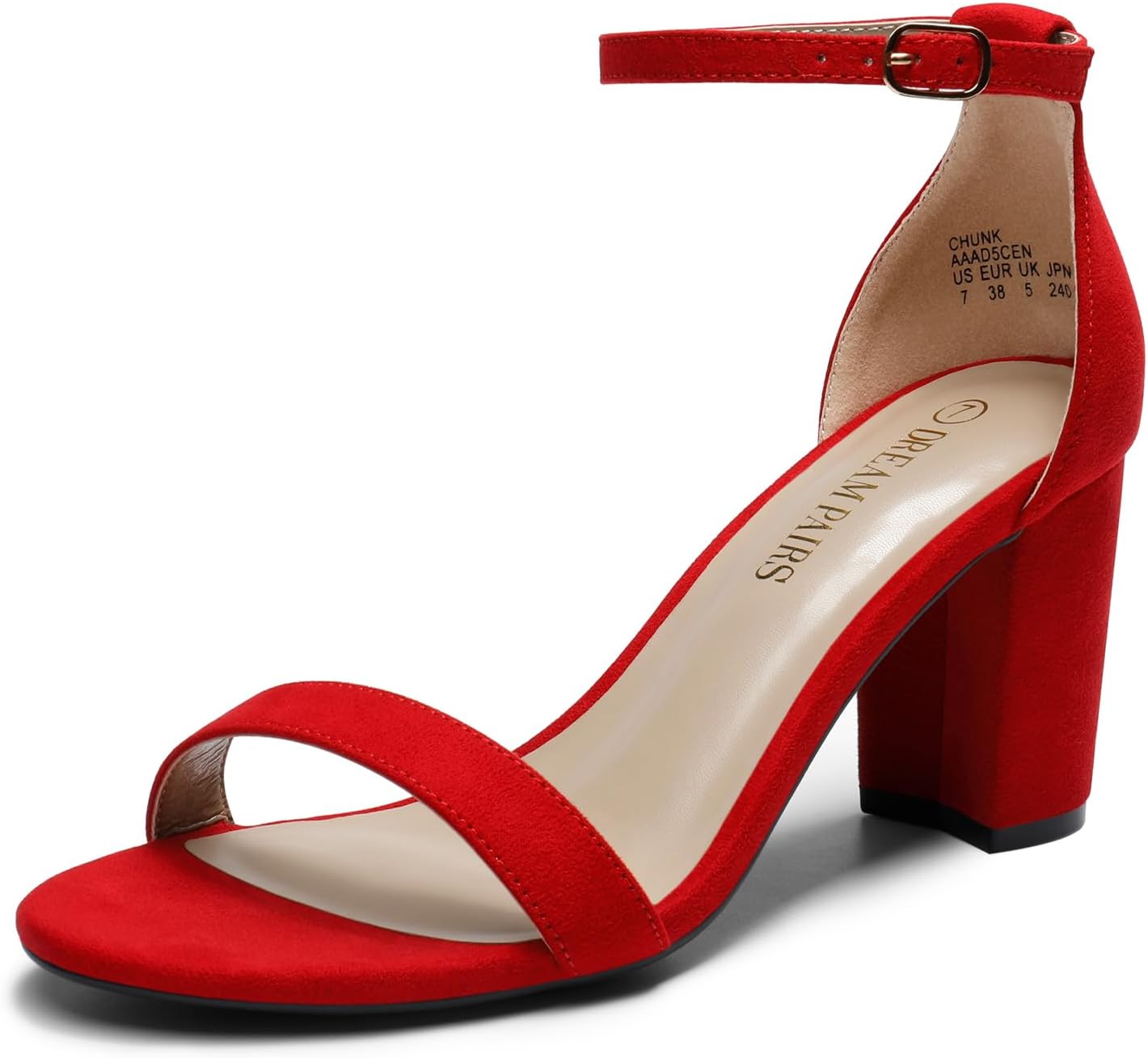 DREAM PAIRS Women's Chunk Low Heel Pump Sandals for Every Occasion