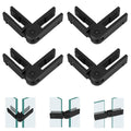 Adjustable Glass to Glass Clamp 4 Pack - 90 to 270 Degree Railing