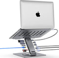 Adjustable Laptop Stand with Docking Station 11-in-1 - Ergonomic 4K