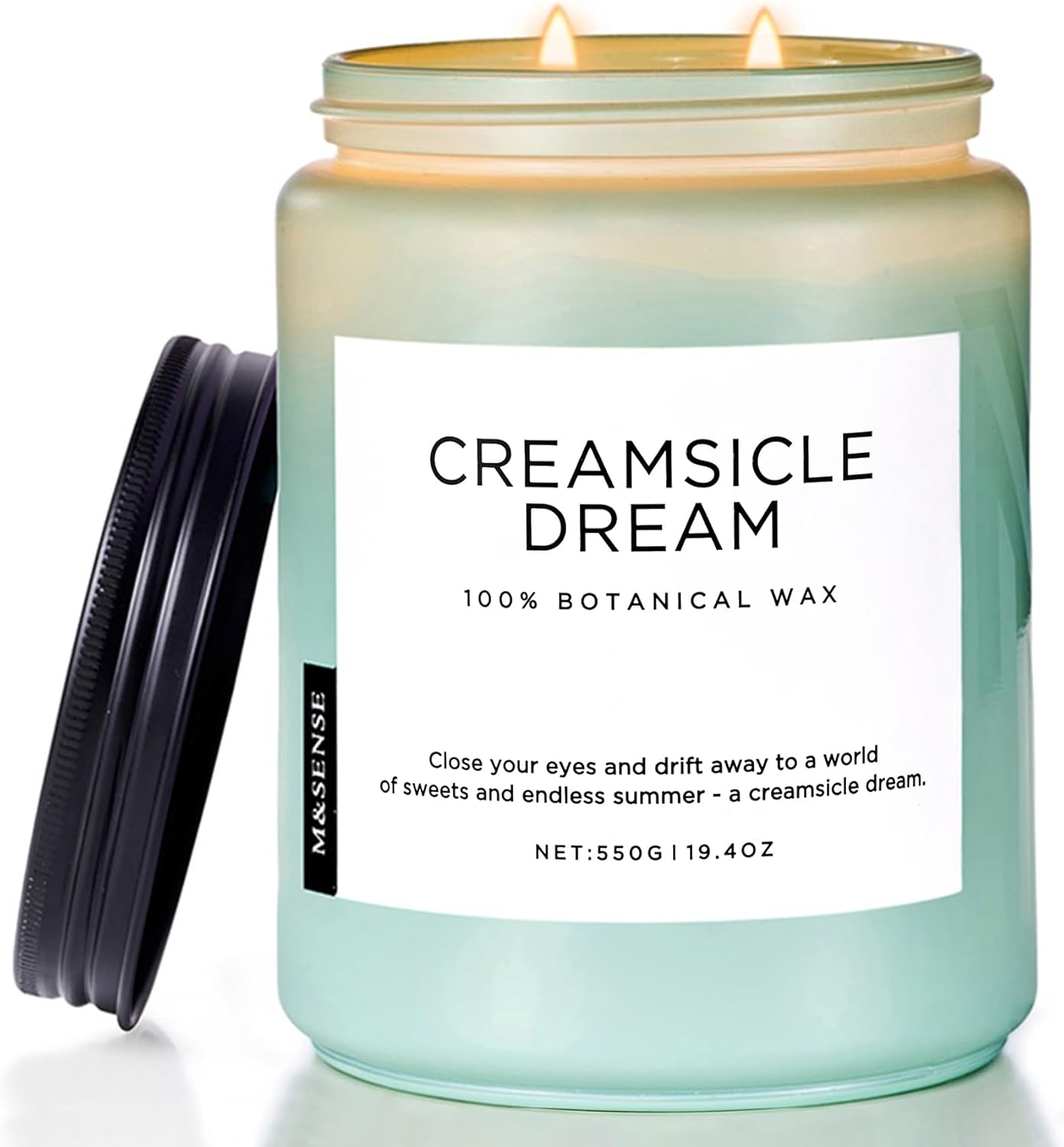 M&SENSE Orange Creamsicle Scented Candle for Home Fragrance