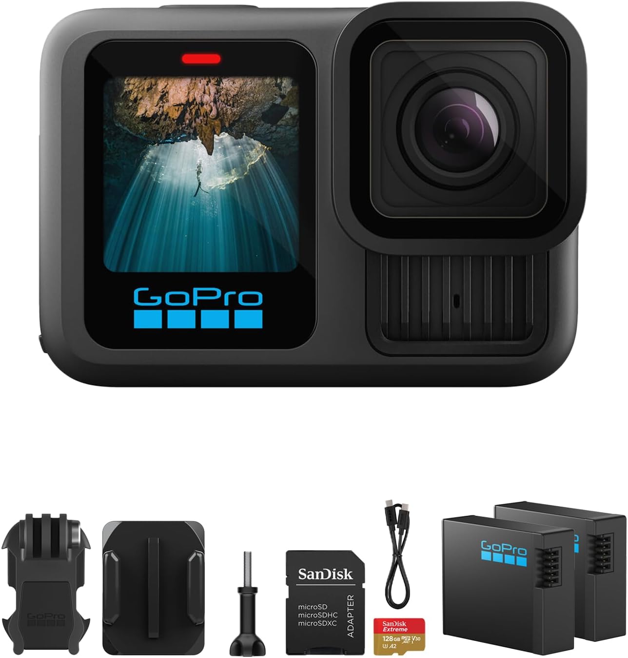GoPro HERO13 Ultra HD Waterproof Camera Bundle
