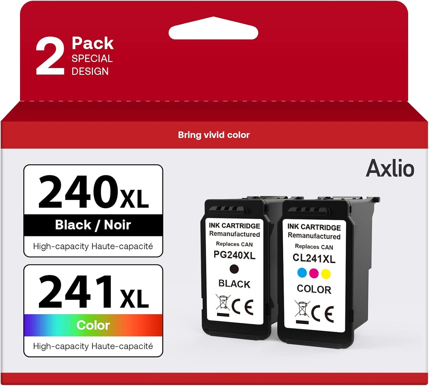 PG-240XL/CL-241XL Compatible Ink Cartridges for Canon Printers