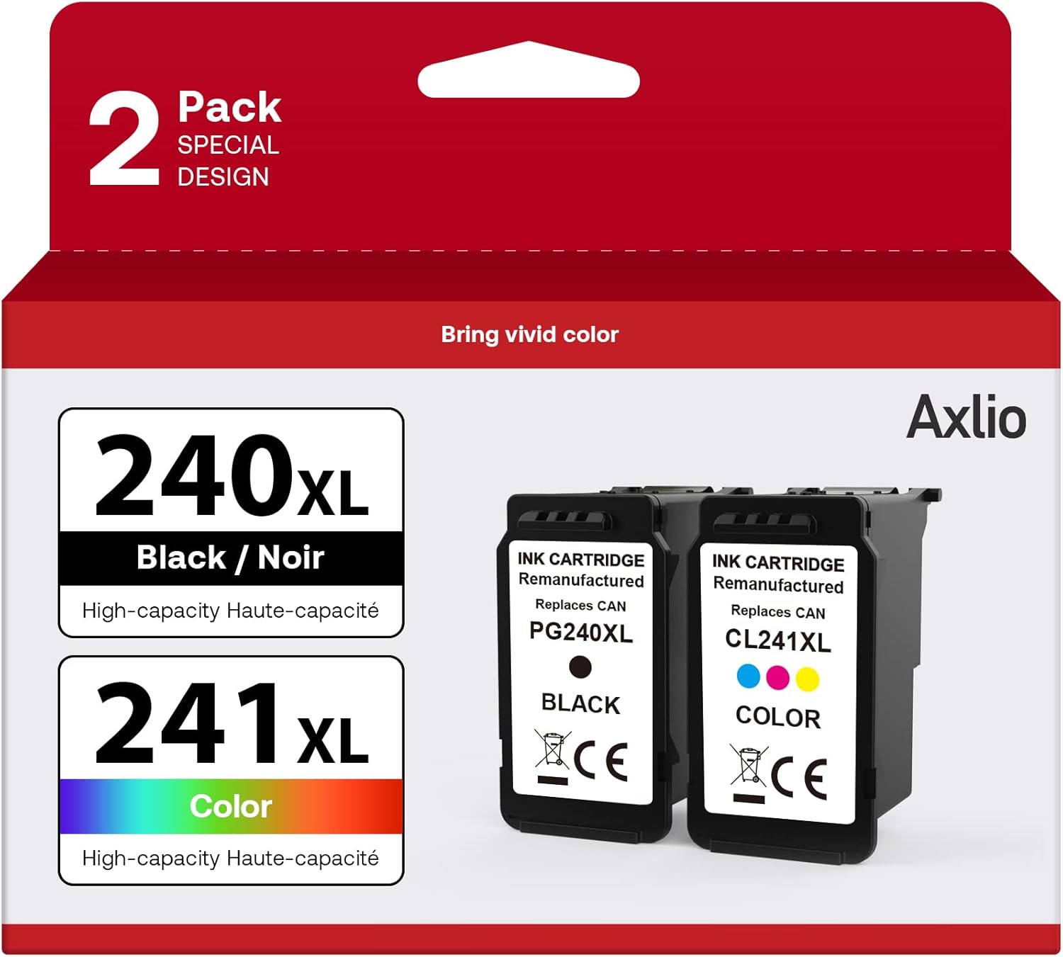 PG-240XL/CL-241XL Compatible Ink Cartridges for Canon Printers