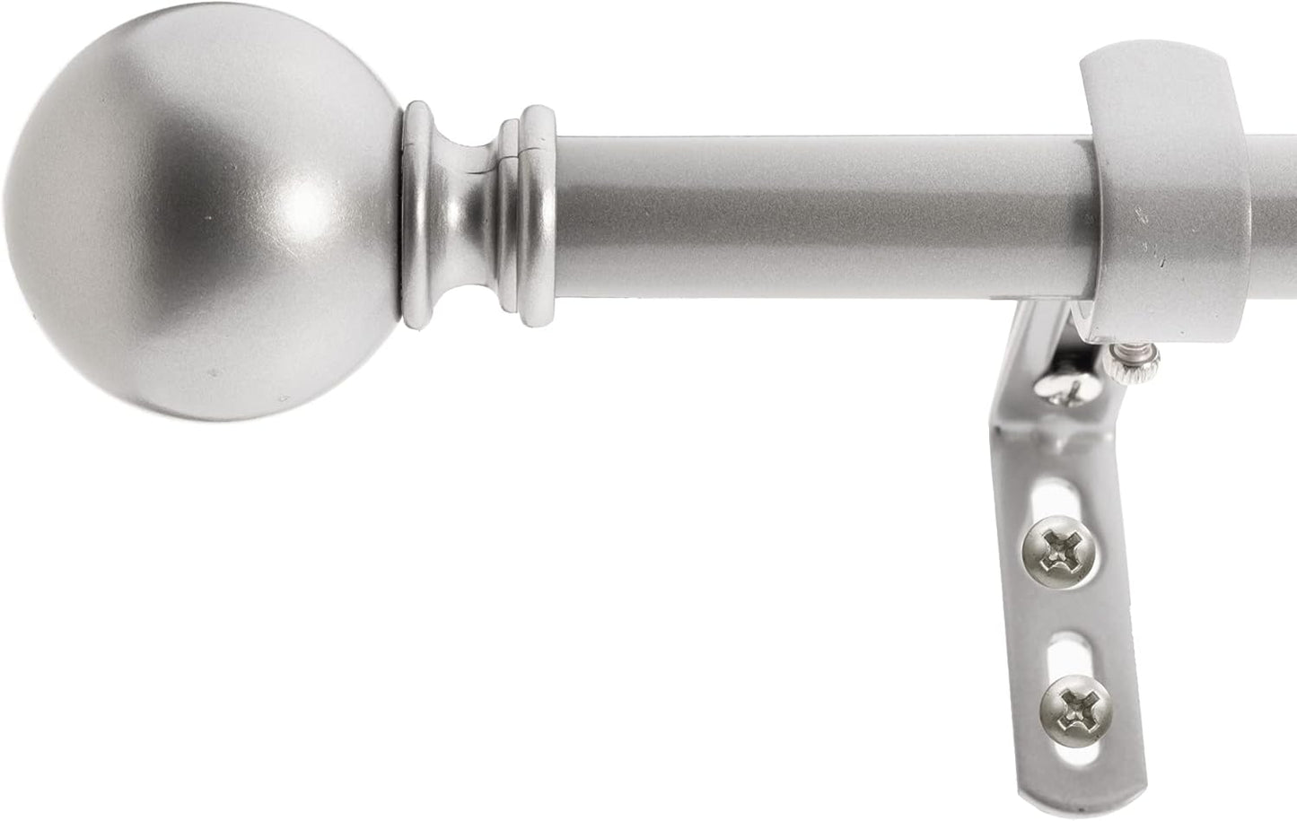 Stylish Bay Window Curtain Rod Set - Dark Nickel