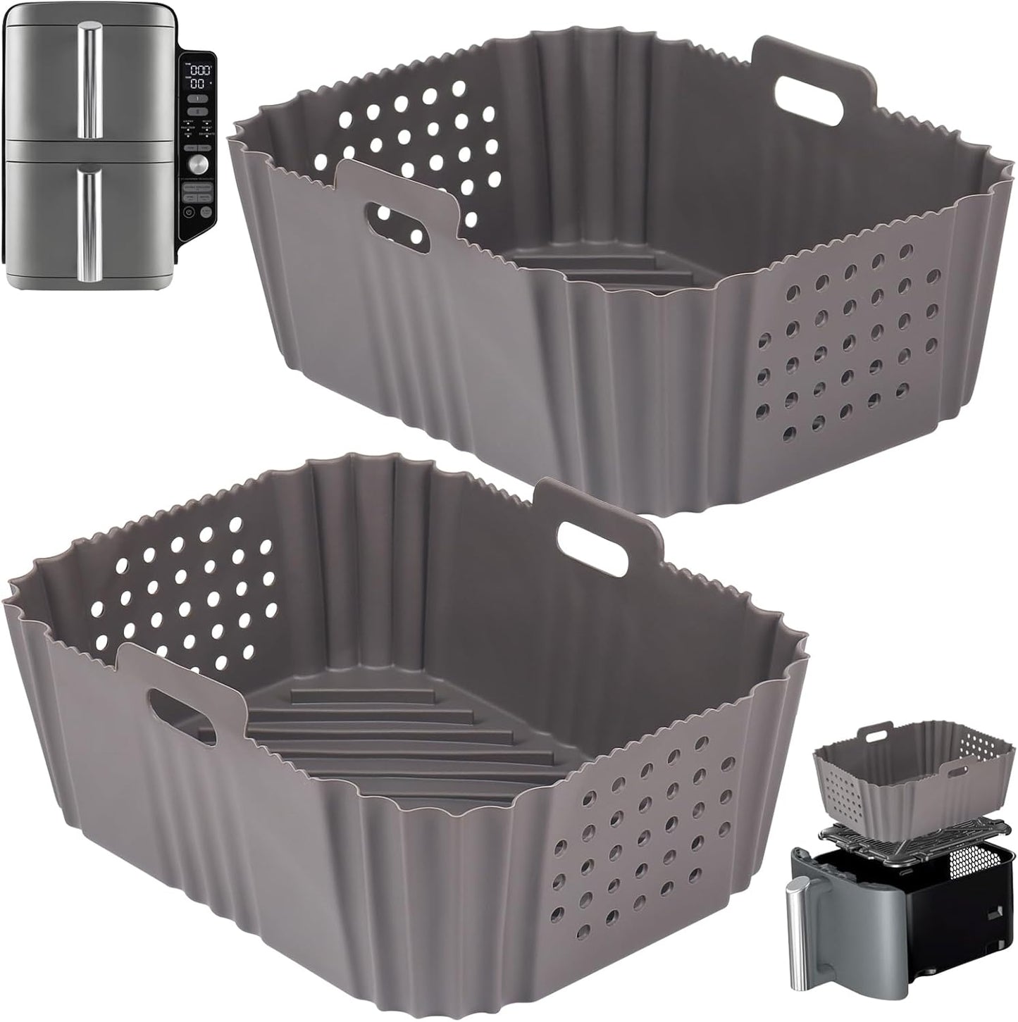 Reusable Silicone Liners for Ninja Air Fryer XL