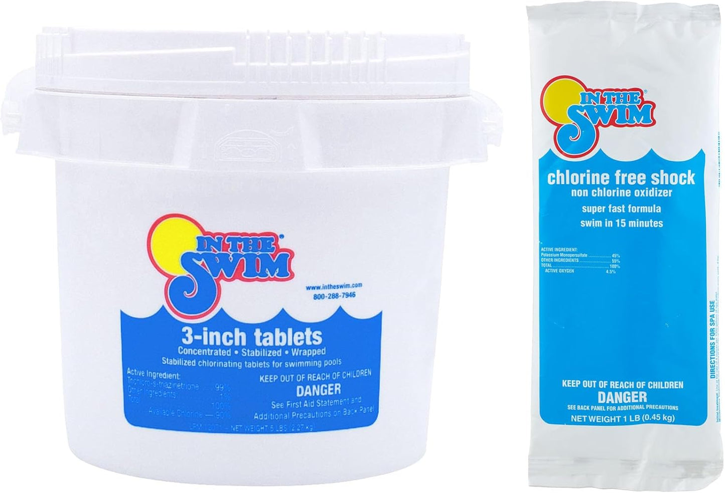 Chlorine-Free Shock & Stabilized Tablets Bundle for Pools