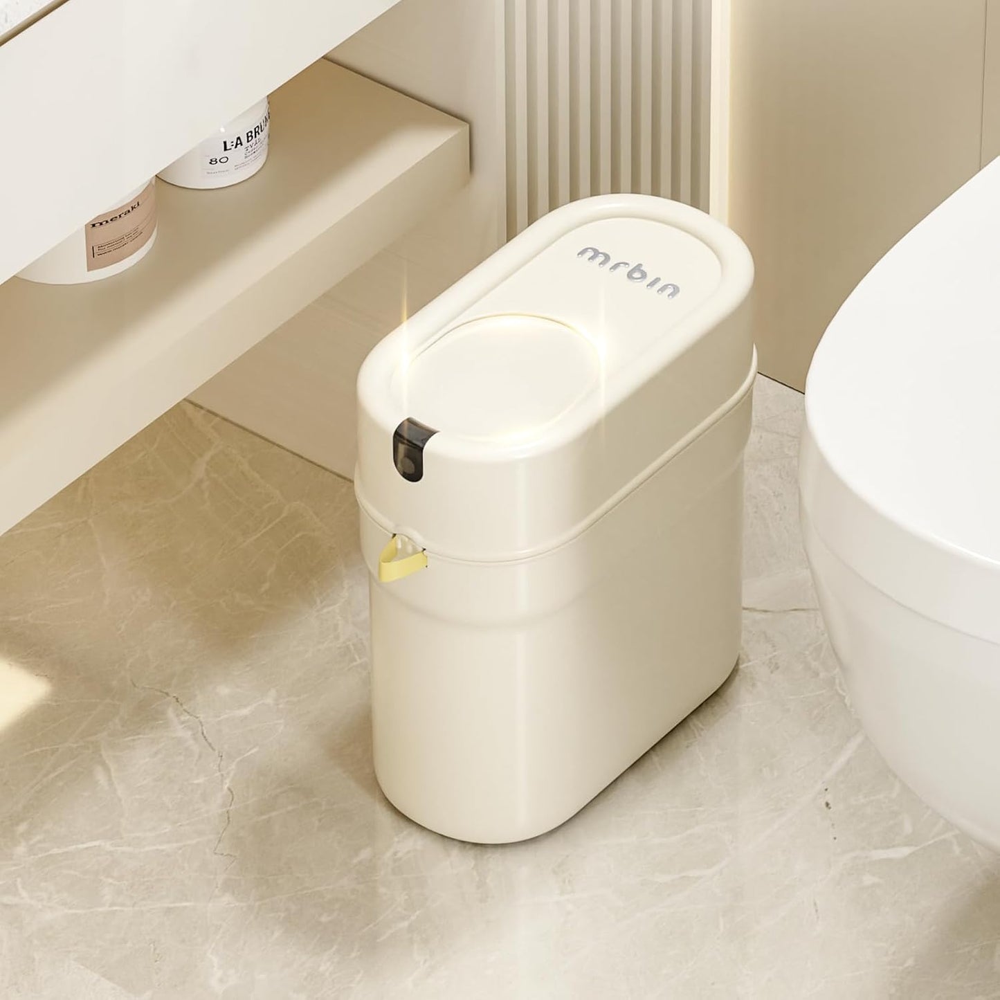 MRBIN Slim Automatic Bathroom Trash Can with Motion Sensor