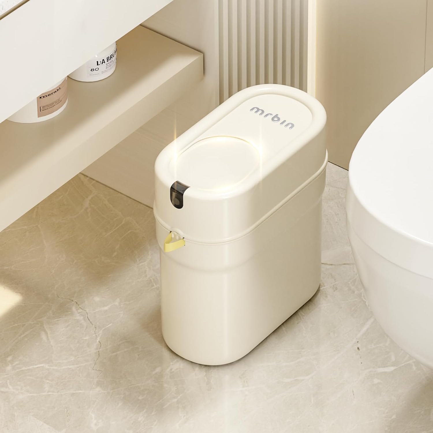 MRBIN Slim Automatic Bathroom Trash Can with Motion Sensor