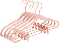 MIZGI Premium Velvet Pants Hangers with Clips for Closet Space