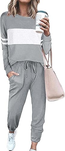 PRETTYGARDEN Women's Color Block Tracksuit for Comfort and Style
