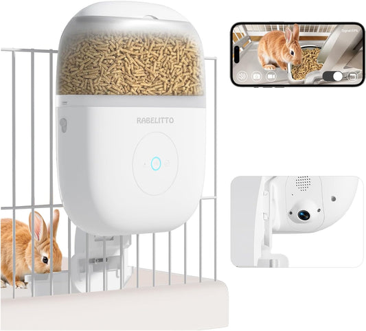 Smart Pet Feeder with HD Camera - 10 Meals, 62oz Storage