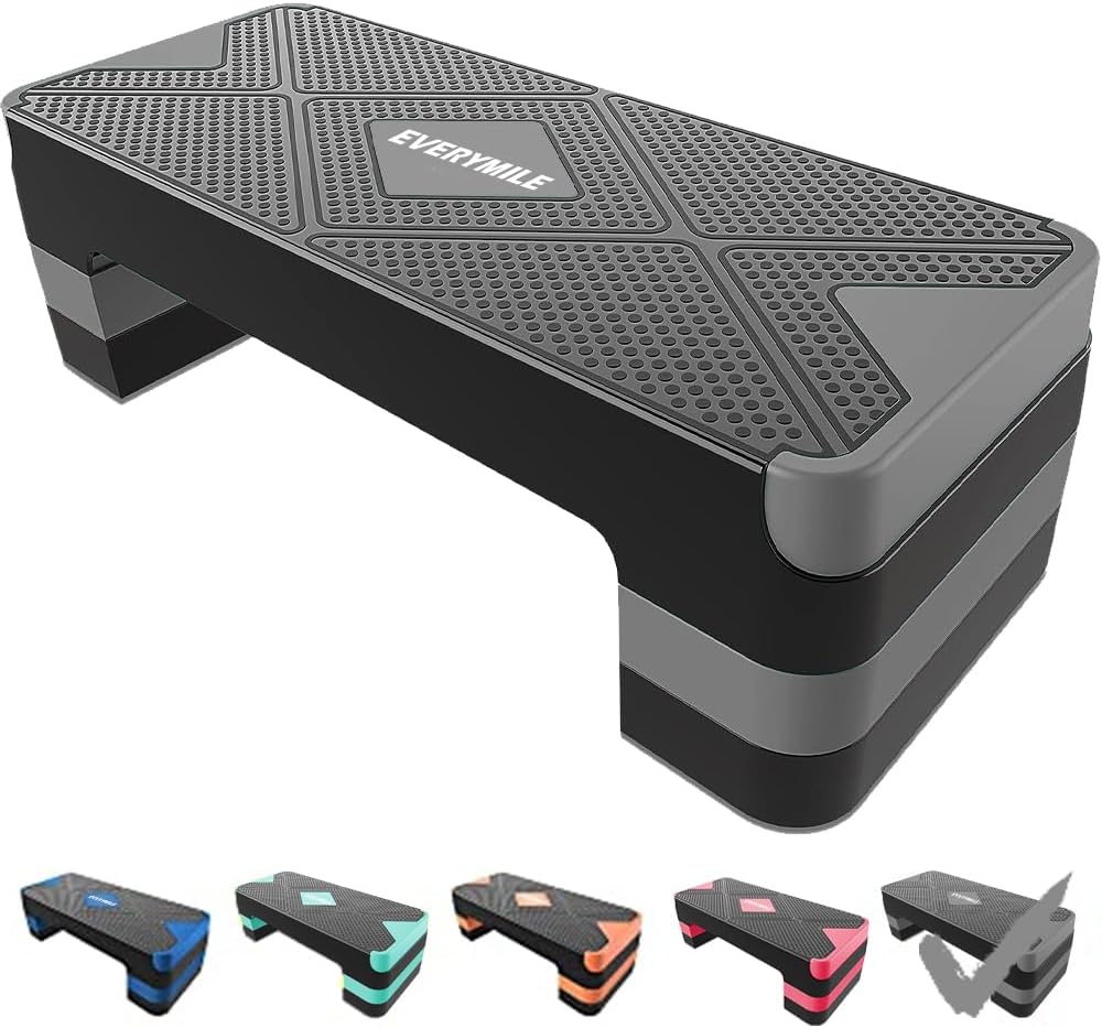 Adjustable Aerobic Stepper for Home Gym Fitness Workouts