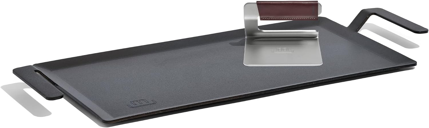 Carbon Steel Griddle and Grill Press for Professional Cooking