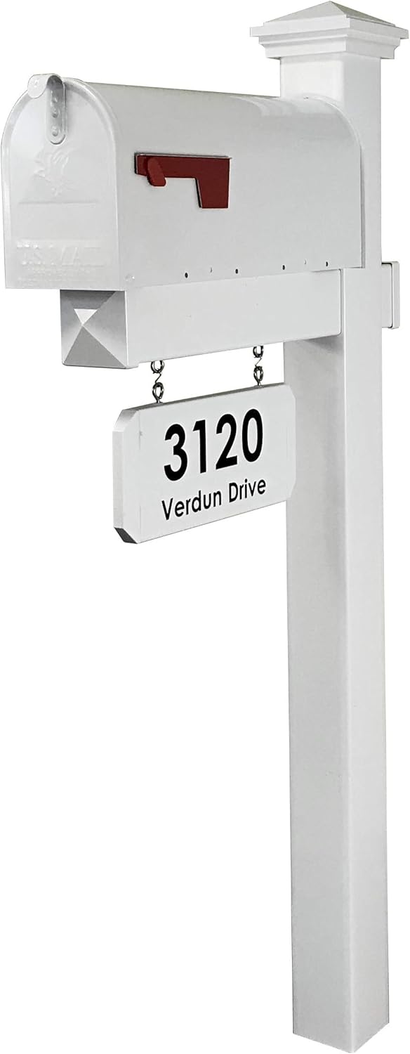 4Ever Products Jackson Complete Mailbox System for Curb Appeal