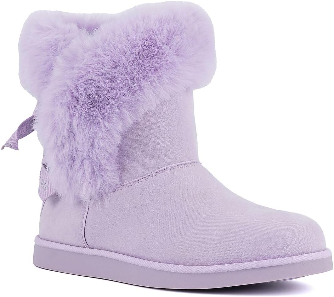 Juicy Couture Women's Slip On Winter Snow Boots for Comfort