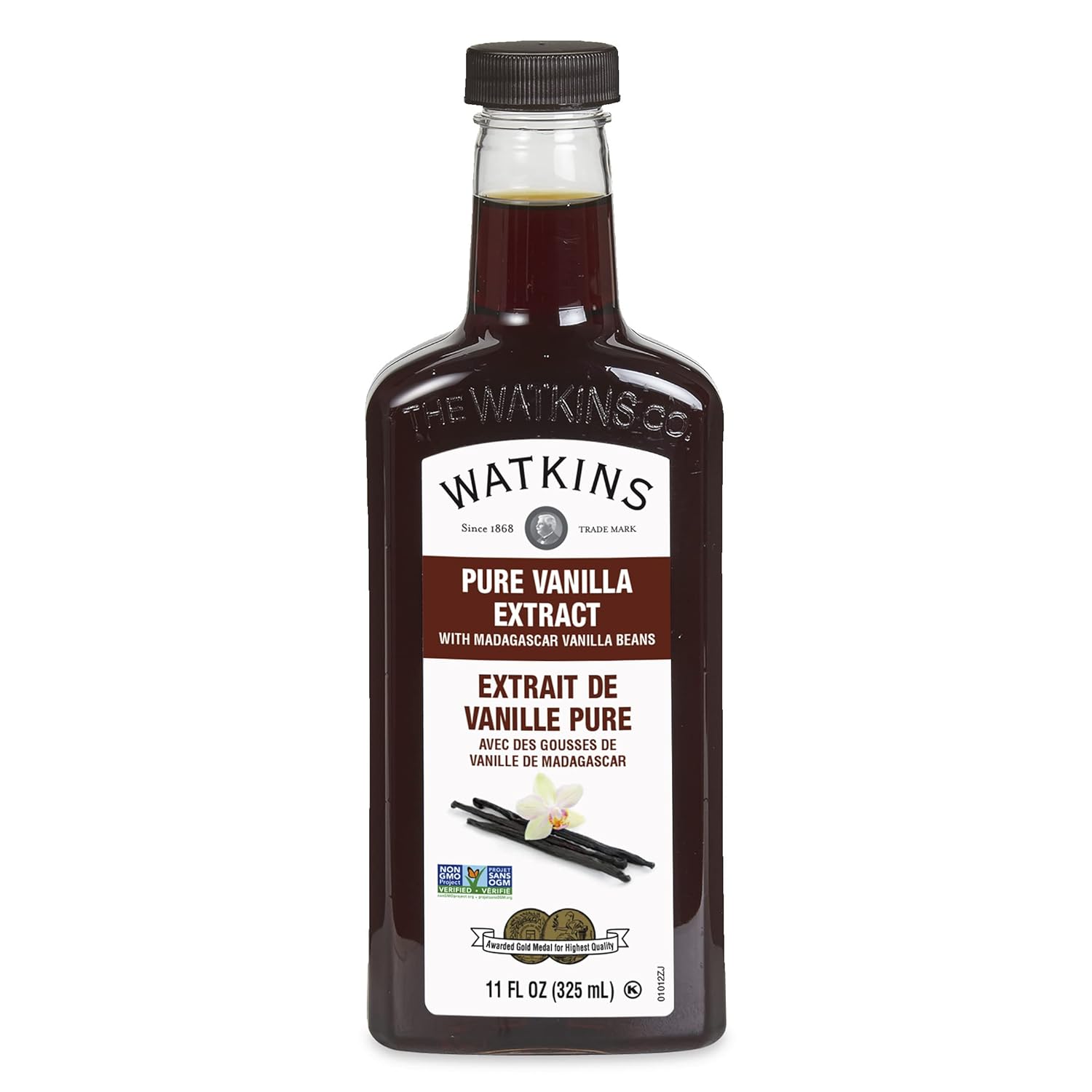 Pure Vanilla Extract with Madagascar Beans - 11 oz Bottle