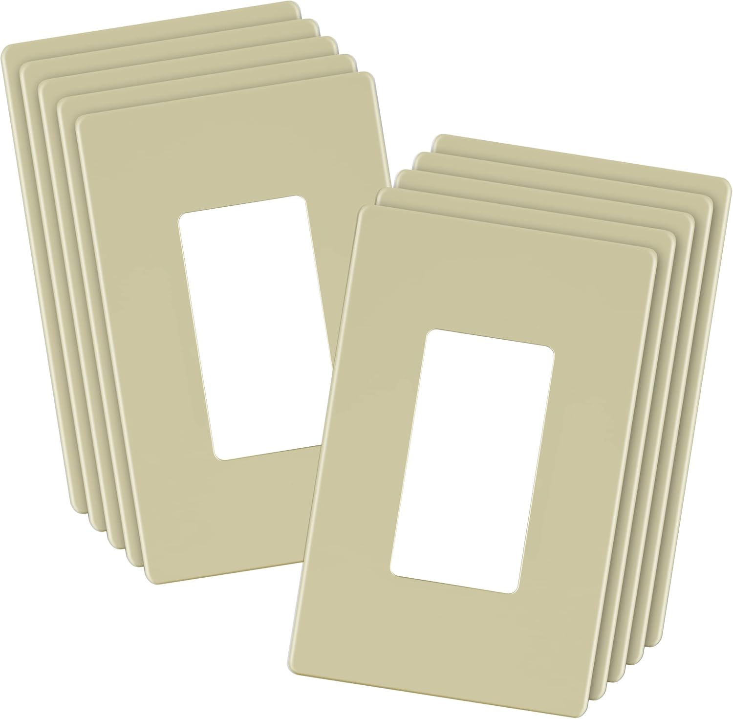 LIDER Matte Finish Decorator Switch Cover, Screwless Wall Plate