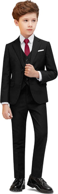 Boys' 7-Piece Formal Dresswear Suit Set - Complete Outfit