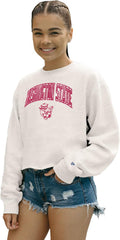 Washington State Cougars Cropped Crewneck Sweatshirt - Vintage Arch