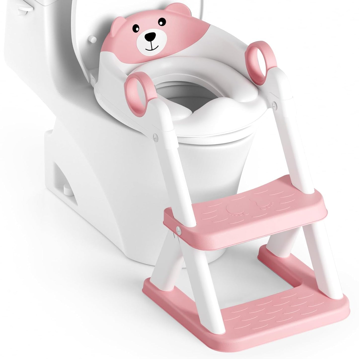 Potty Training Seat for Kids with Adjustable Step Stool