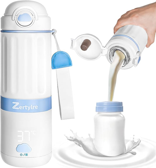 Travel Milk Warmer: Fast Heat, 17oz, Detachable Design