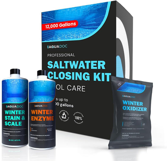AquaDoc Pool Winterizing Kit for Saltwater Pools - Easy Prep