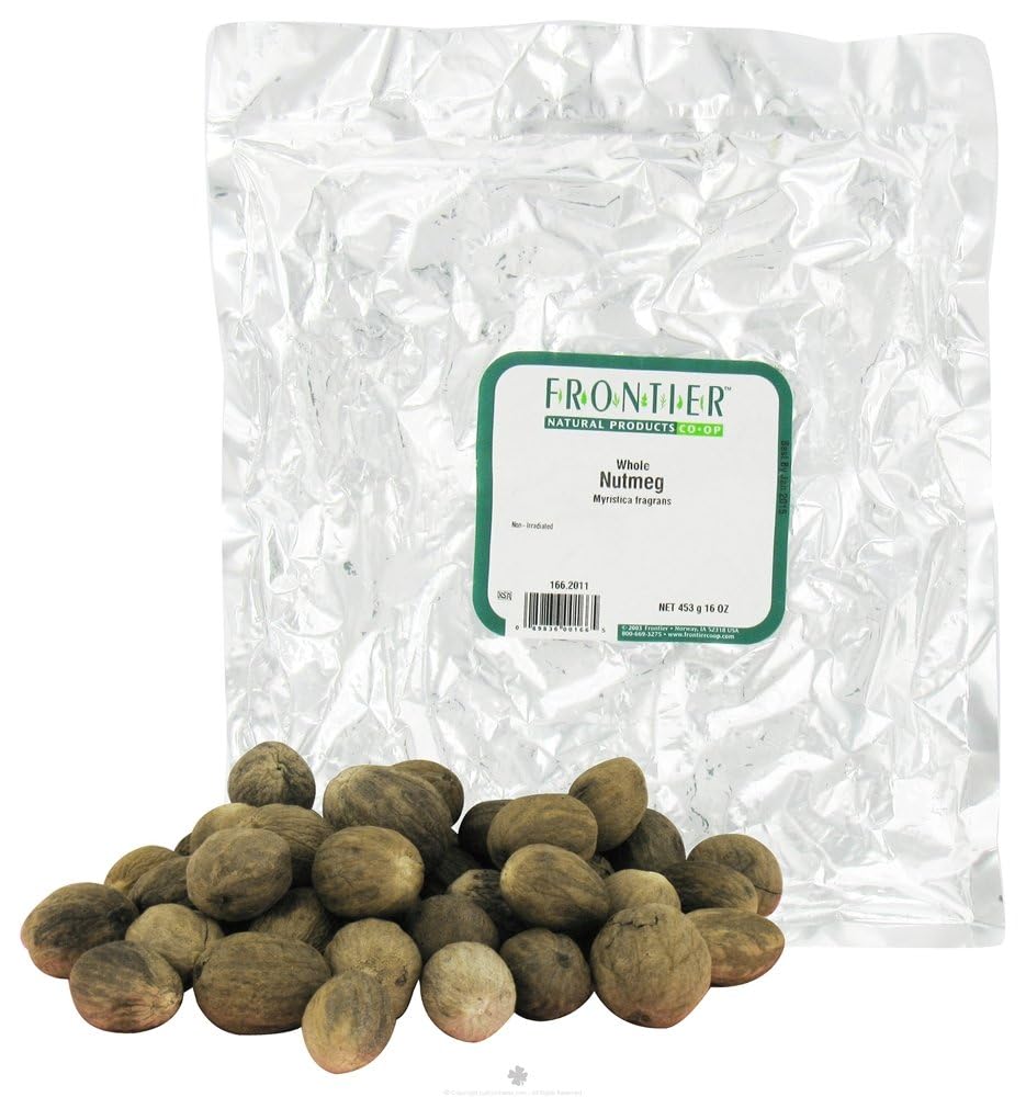 Frontier Co-op Whole Nutmeg for Flavorful Cooking and Baking