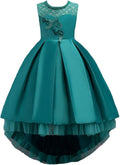 WEONEDREAM Princess Girls Dress with Train for Wedding & Party