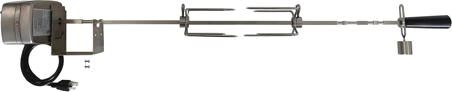 OneGrill Stainless Steel Grill Rotisserie for Weber Models